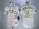 Astros 35 Justin Verlander White 2018 Gold Program Flexbase Stitched Baseball Jerseys,baseball caps,new era cap wholesale,wholesale hats